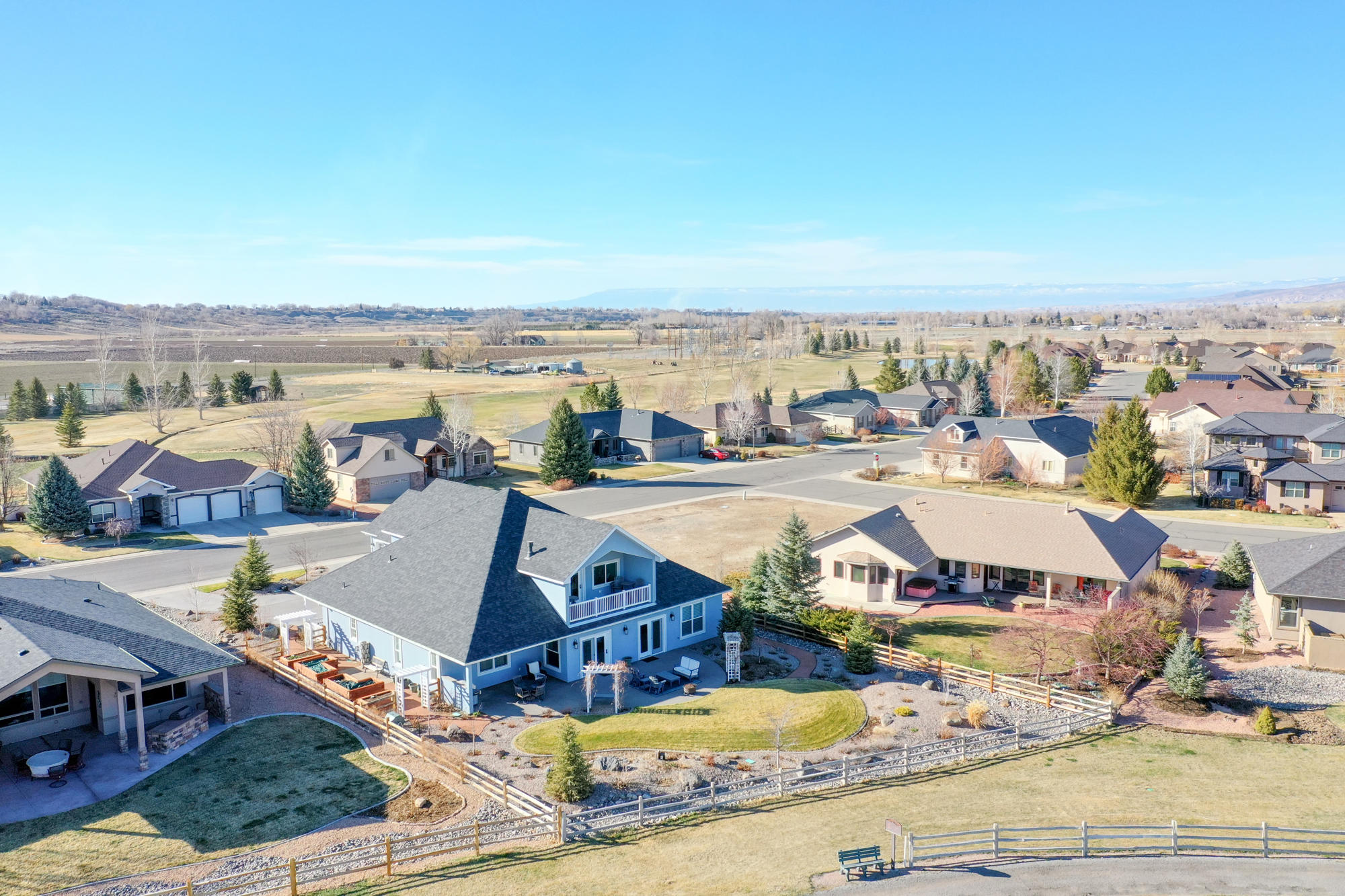 490 Cobble Drive Montrose, CO 81403 - Photo 57 of 58 an aerial view of residential houses with outdoor space