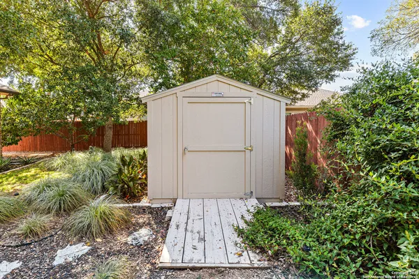 a backyard of a house