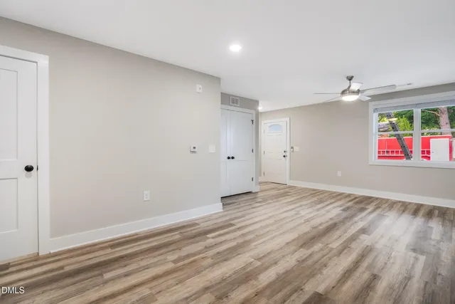 wooden floor in an empty room