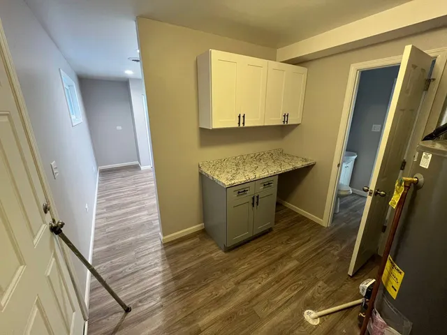 a house view with a backyard space