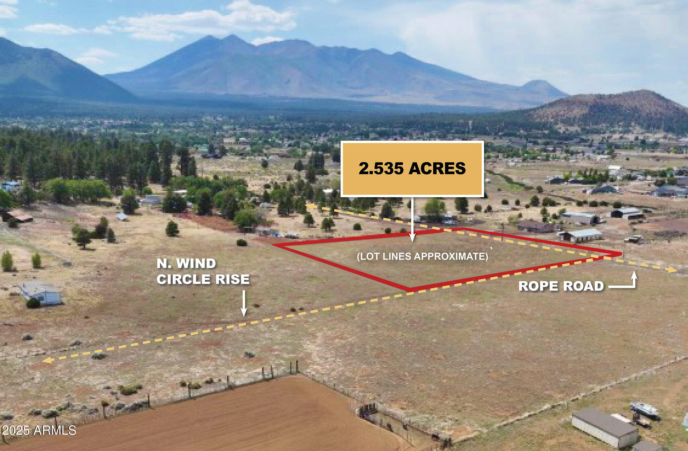 8000-8004 East Rope Road Flagstaff, AZ 86004 - Photo 5 of 15 a view of a outdoor space with a mountain in the background