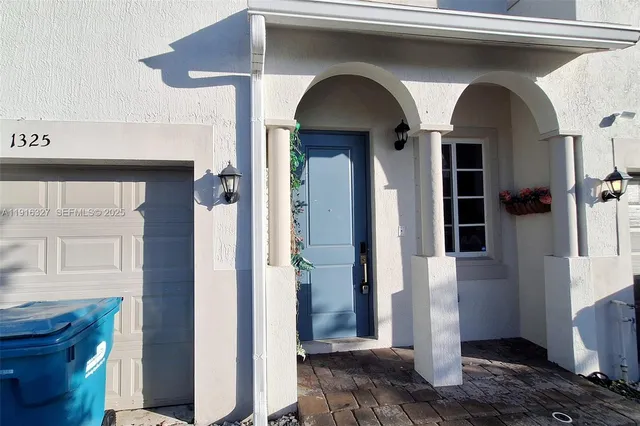 a front view of a house