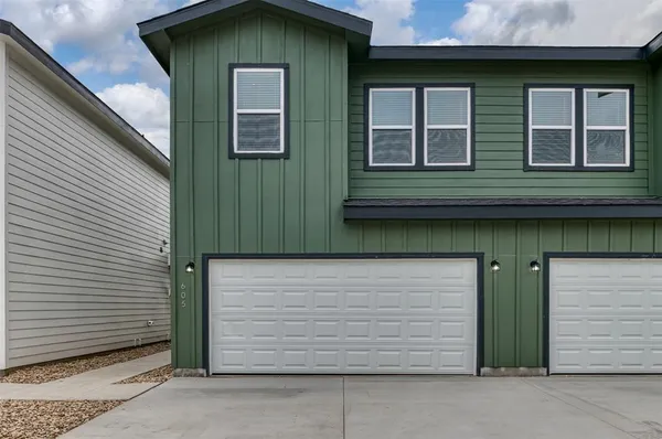 a front view of a house