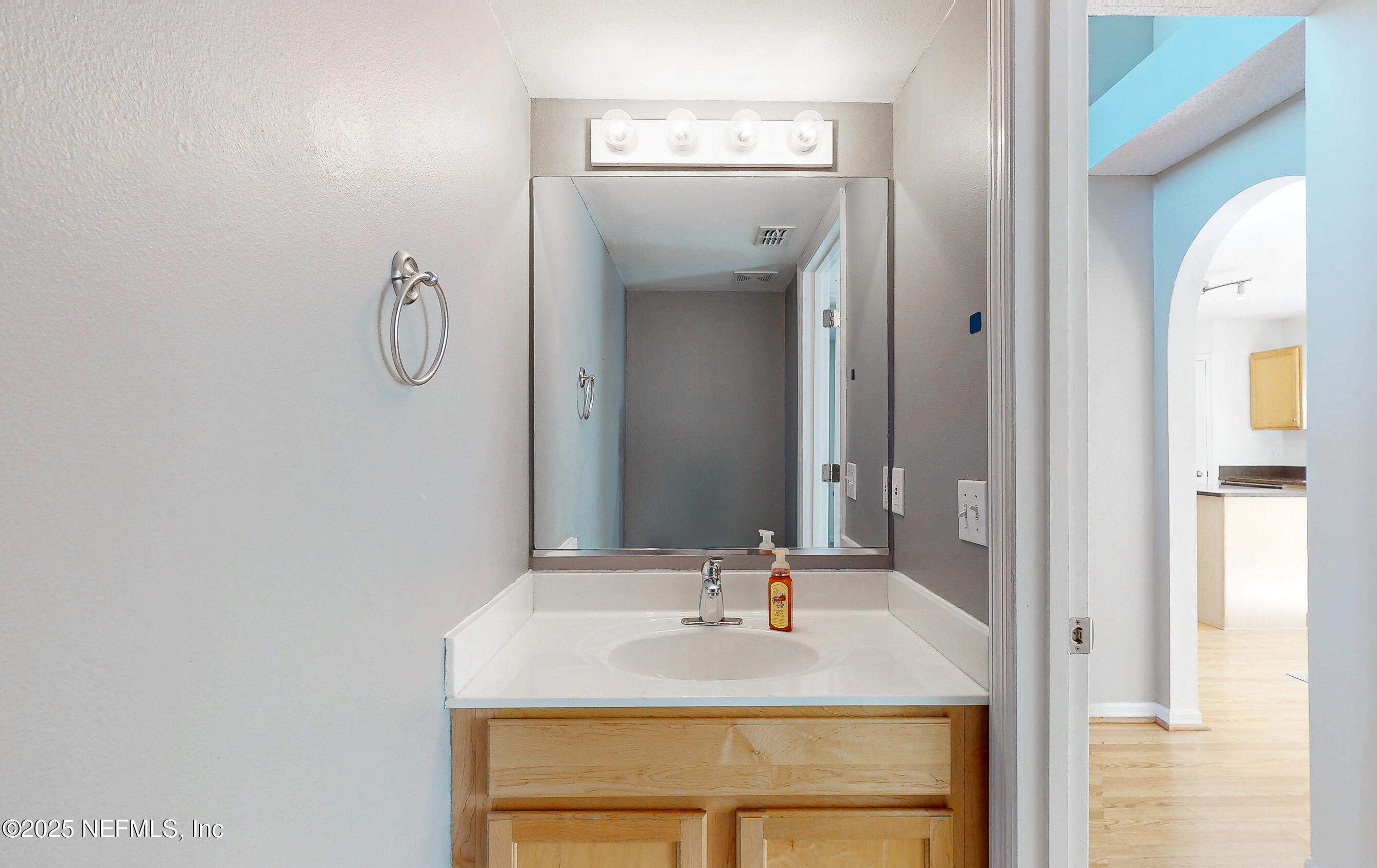 3031 Valkyrie Road Middleburg, FL 32068 - Photo 11 of 36 a bathroom with a sink vanity and a mirror