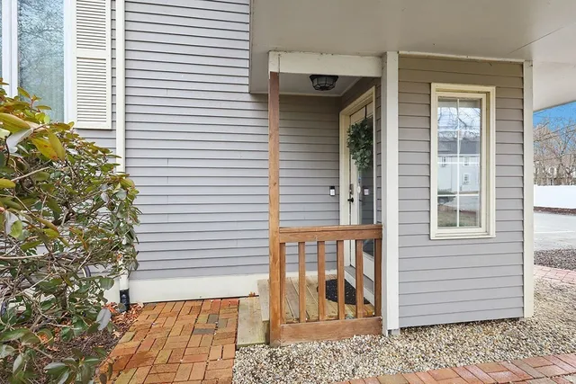 a view of a entryway of the house