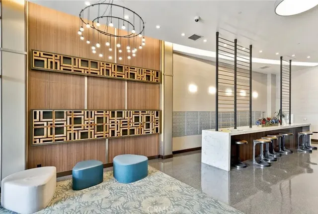 a very nice looking dining room with a table and chairs