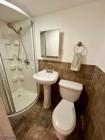 a view of a deck with a yard