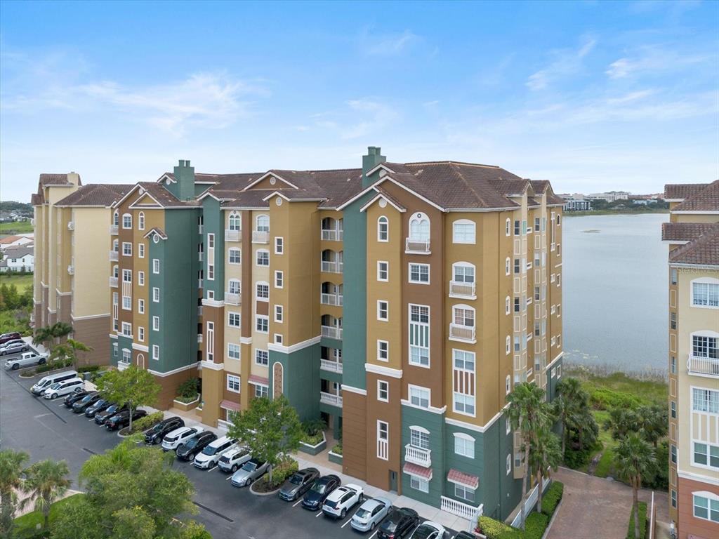 a view of a city with tall buildings