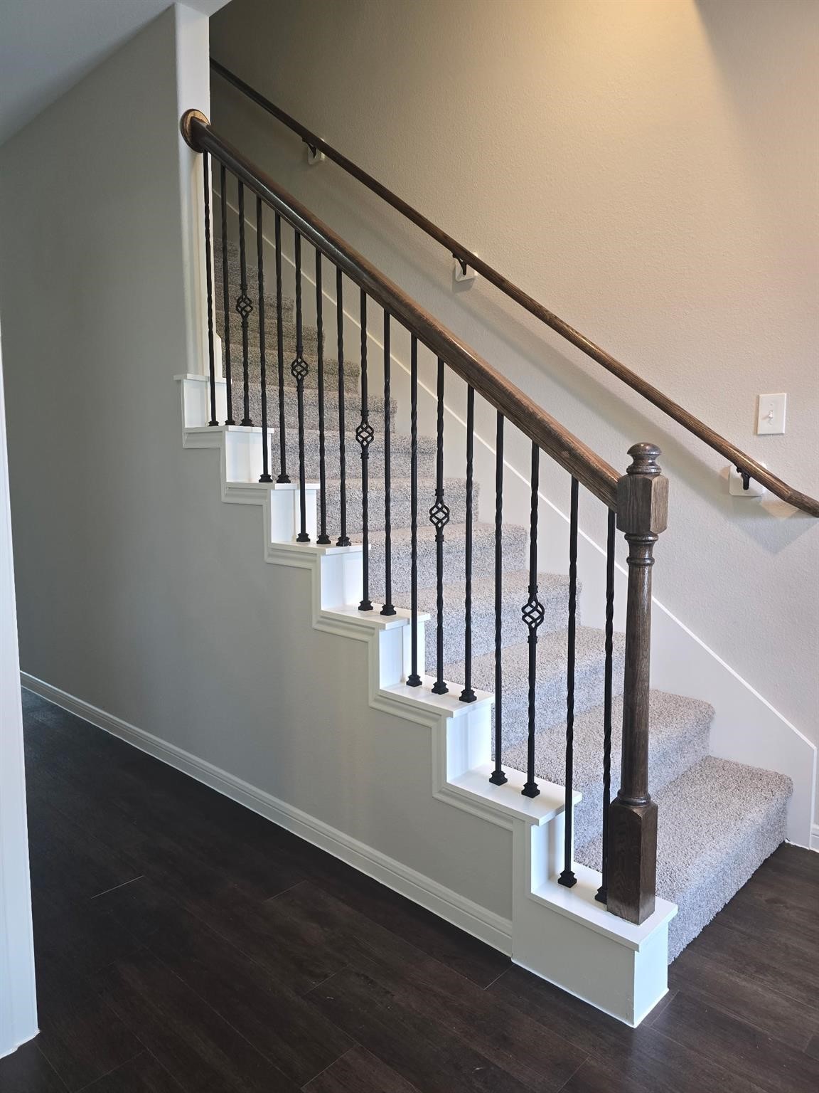 15905 Cy Young Court Splendora, TX 77372 - Photo 4 of 16 a view of entryway with wooden floor and stairs