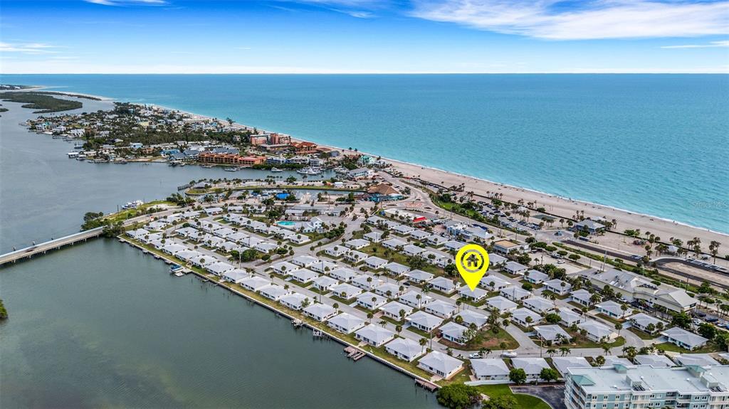 1977 Beach Road, Unit 84 Englewood, FL 34223 - Photo 29 of 42 an aerial view of a house with a ocean beach