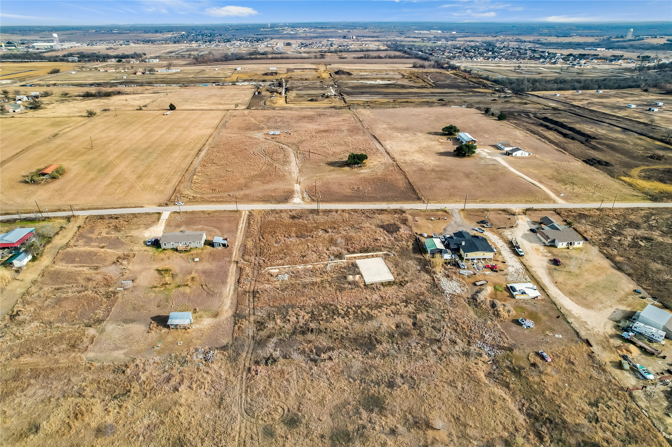Tbd Klaus Lane Elgin, TX 78621 - Photo 4 of 6 Aerial view of property's location with rural landscape