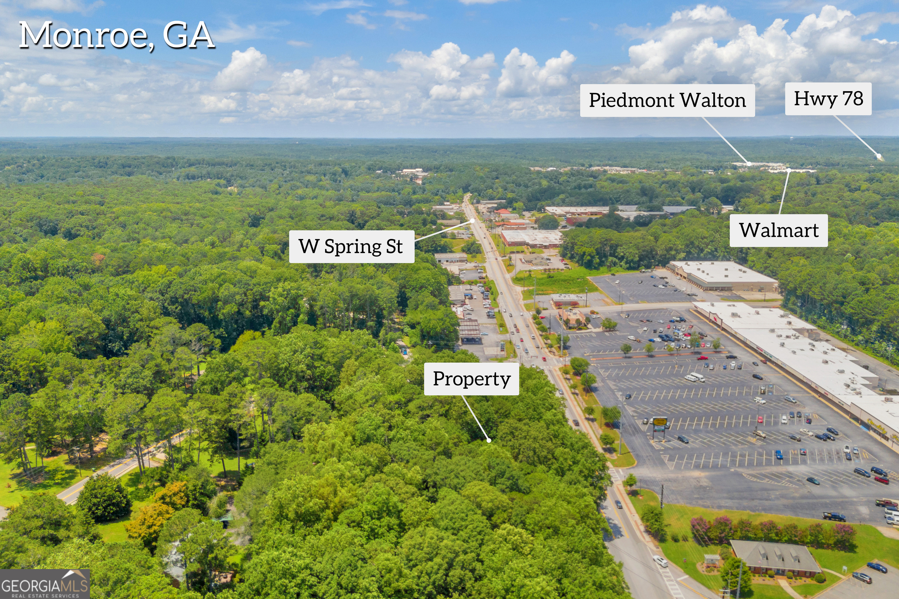 701 West Spring Street Monroe, GA 30655 - Photo 11 of 14 a view of a park with an outdoor space