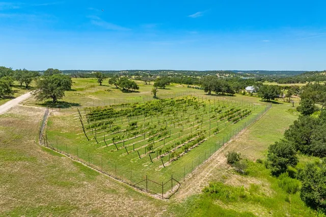 a view of a bench in the backyard