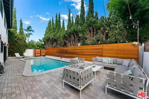 a view of outdoor space and seating area