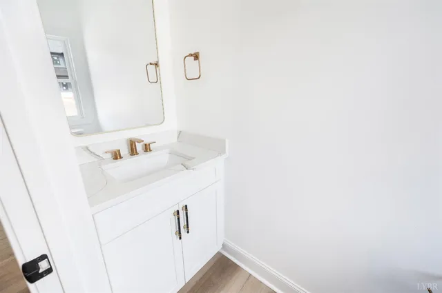 a view of wooden floor in a room