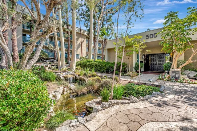 a backyard of a house