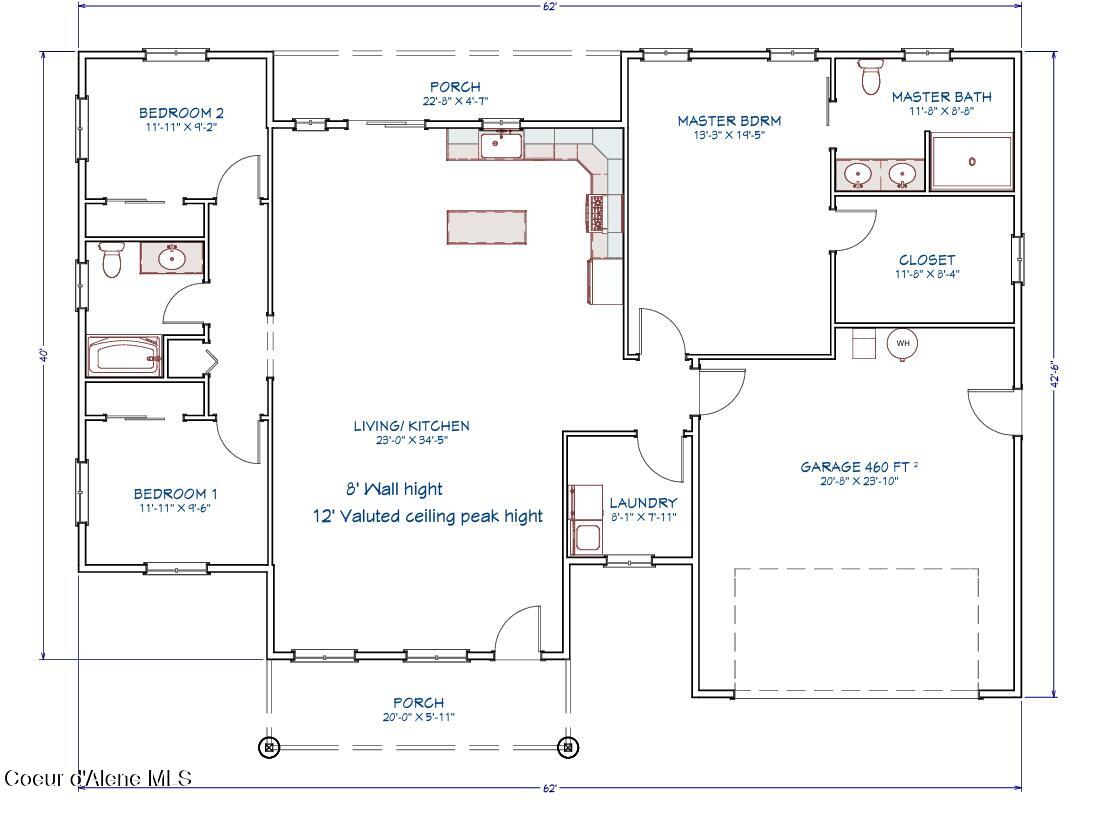 329 Hardy Loop Bonners Ferry, ID 83805 - Photo 14 of 14 329 Hardy Floor Plan