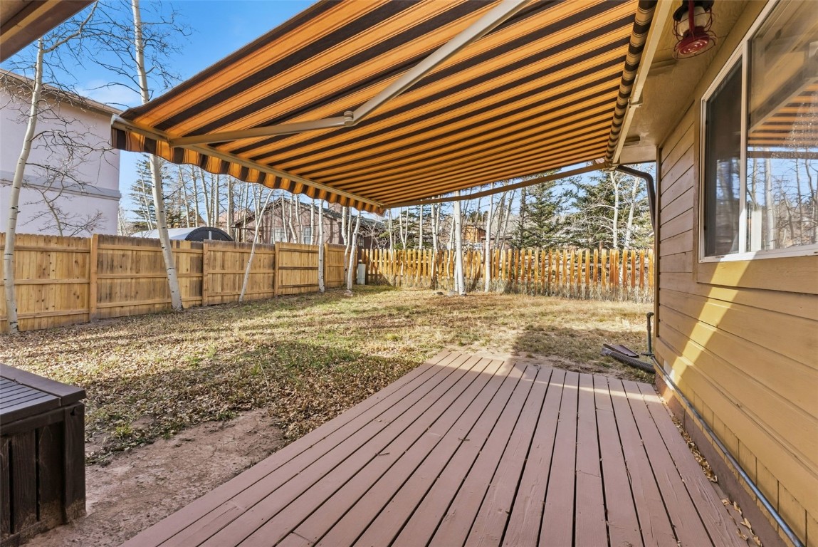 316 3rd Street Fairplay, CO 80440 - Photo 26 of 37 a view of outdoor space with wooden floor and fence