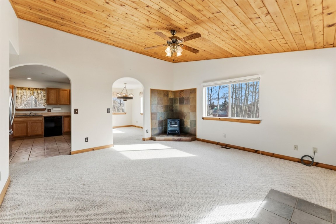 316 3rd Street Fairplay, CO 80440 - Photo 3 of 37 a view of a livingroom with wooden floor and a large window