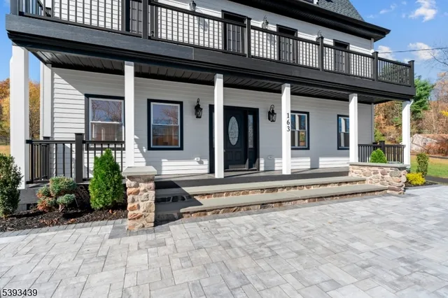 a view of a building with a large windows
