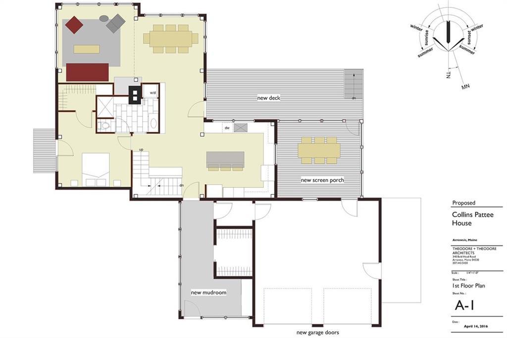22 Collins Pattee Road Bath, ME 04530 - Photo 34 of 35 Proposed main level re-design with...