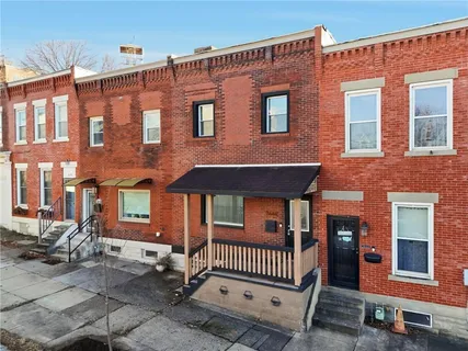 a front view of a house