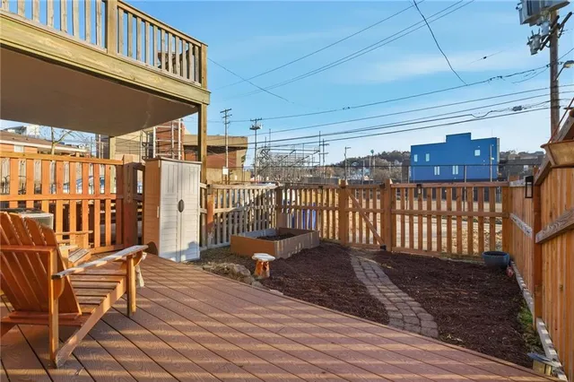 a view of a roof deck