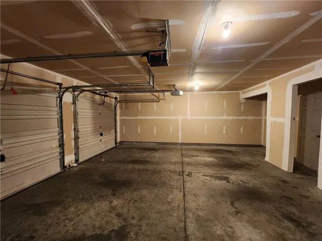 a view of a garage room