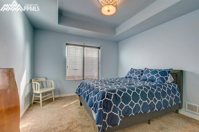 2405 Reed Grass Way Colorado Springs, CO 80915 - Photo 17 of 35 MAIN level bedroom with trey ceiling. 3/4 bath nearby.