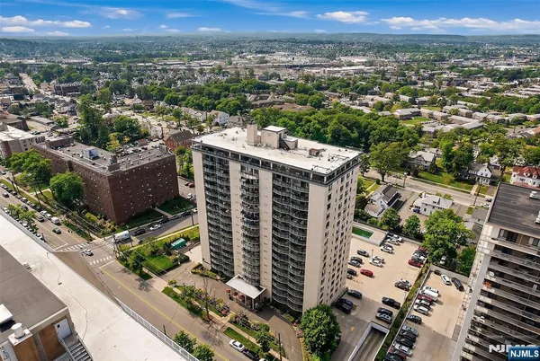 an aerial view of city