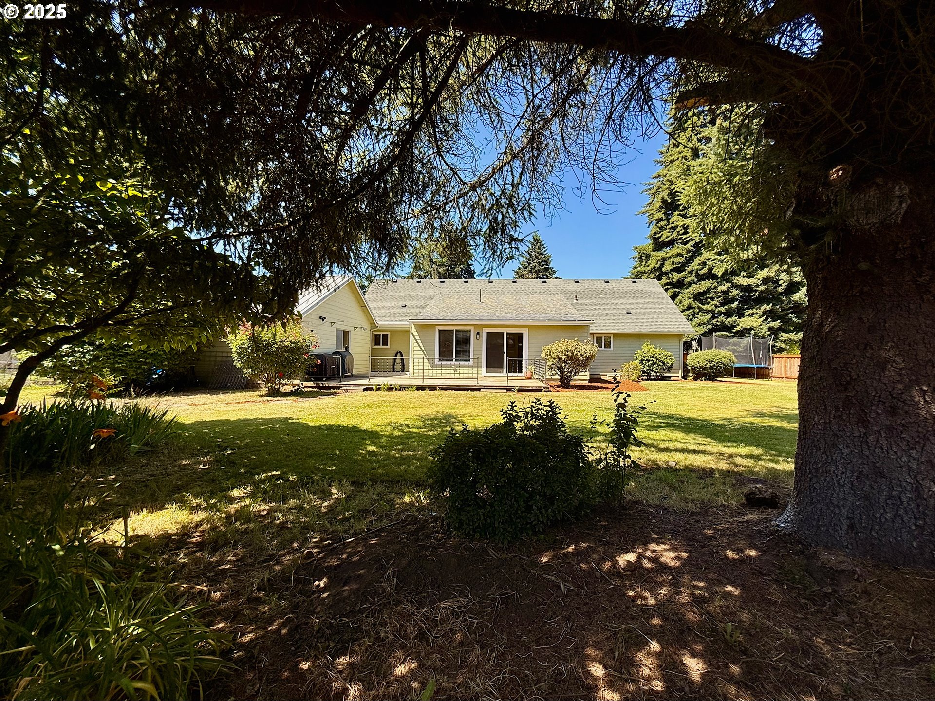 1275 Island Street Springfield, OR 97477 - Photo 6 of 36 a yellow and red house with a garden