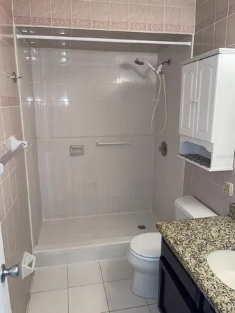 a view of small space with wooden floor
