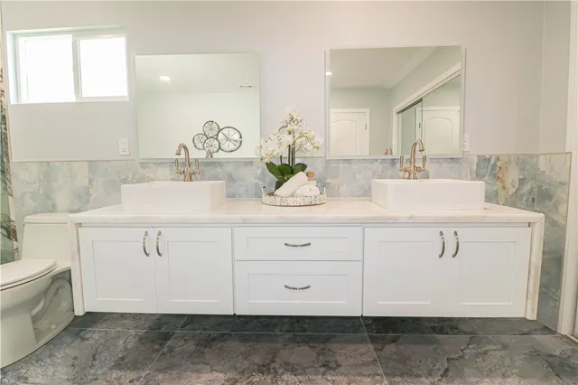 a bathroom with a sink and a toilet