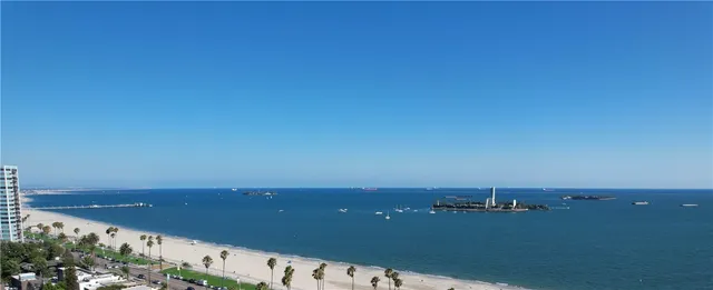 a view of city and ocean