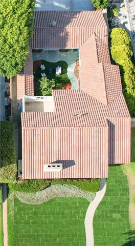 a view of a backyard with a garden