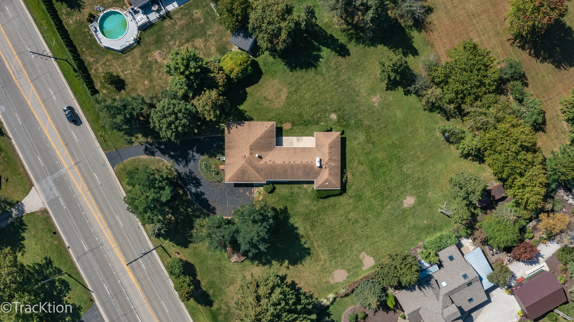 12S440 Lemont Road Lemont, IL 60439 - Photo 28 of 28 an aerial view of a house with outdoor space and street view