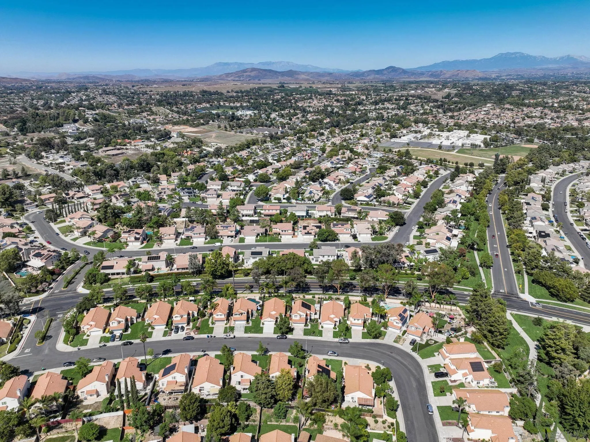 32012 Calle Espinosa Temecula, CA 92592 - Photo 47 of 53 an aerial view of residential houses with city view