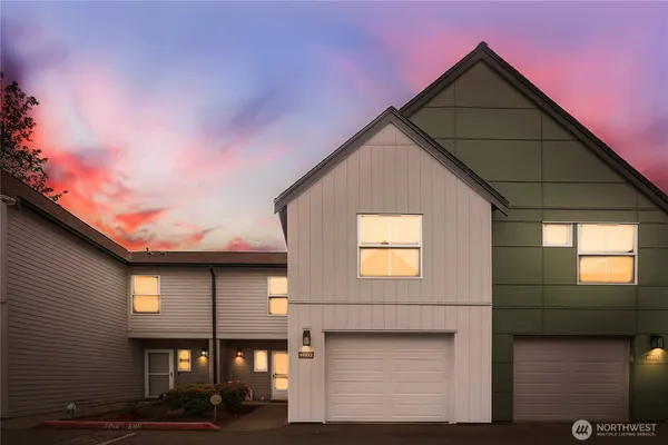 a front view of a house