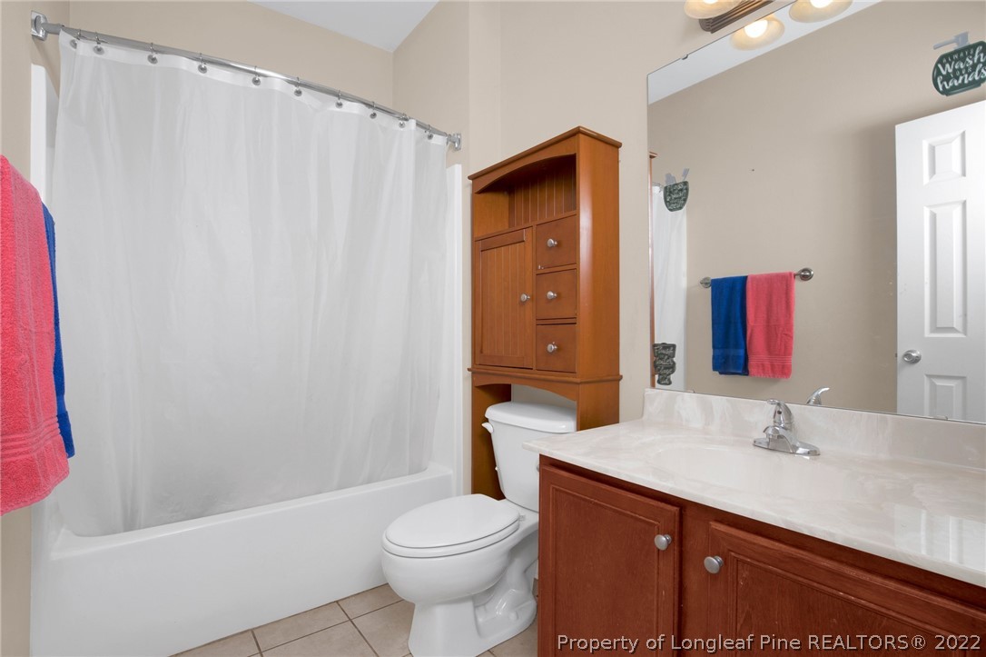 515 Booth Pond Road Raeford, NC 28376 - Photo 21 of 39 a bathroom with a sink a toilet and shower