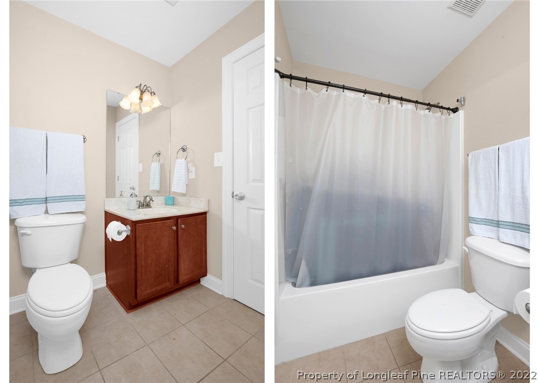 515 Booth Pond Road Raeford, NC 28376 - Photo 26 of 39 a bathroom with a sink a toilet and shower