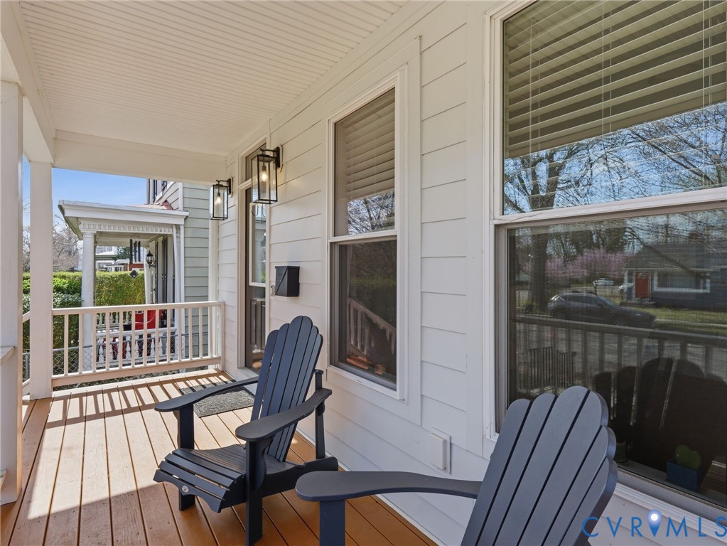 1202 North 34th Street Richmond, VA 23223 - Photo 31 of 36 View of wooden porch