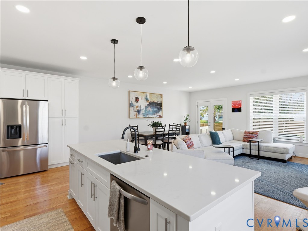 1202 North 34th Street Richmond, VA 23223 - Photo 5 of 36 Kitchen featuring stainless steel appliances, whit