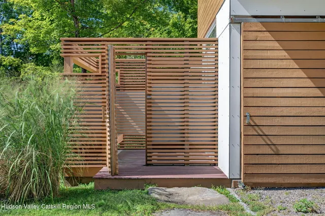 a view of front door of house