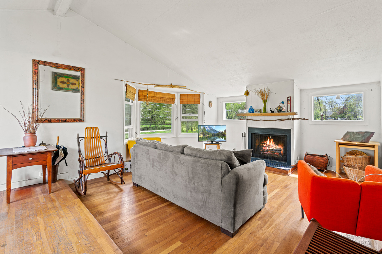 1307 Tower Lane Cary, IL 60013 - Photo 4 of 26 a living room with furniture and a fireplace