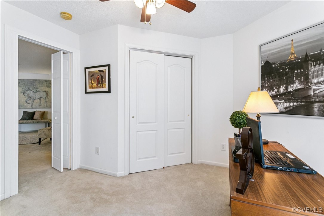 262 Claiborne Drive Williamsburg, VA 23185 - Photo 19 of 49 Office space featuring carpet flooring and ceiling