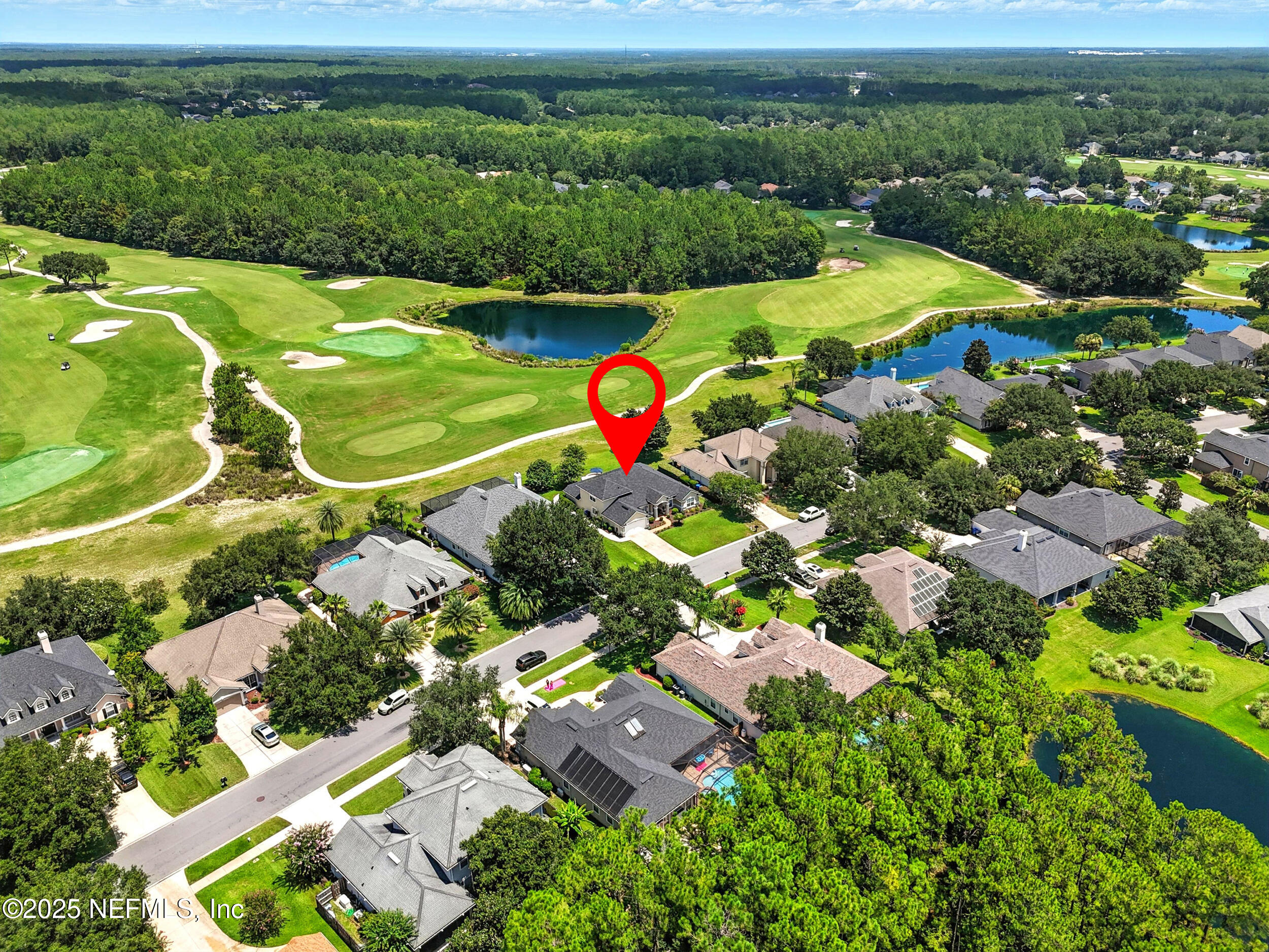 1185 Garrison Drive St. Augustine, FL 32092 - Photo 56 of 70 an aerial view of a pool yard and outdoor seating