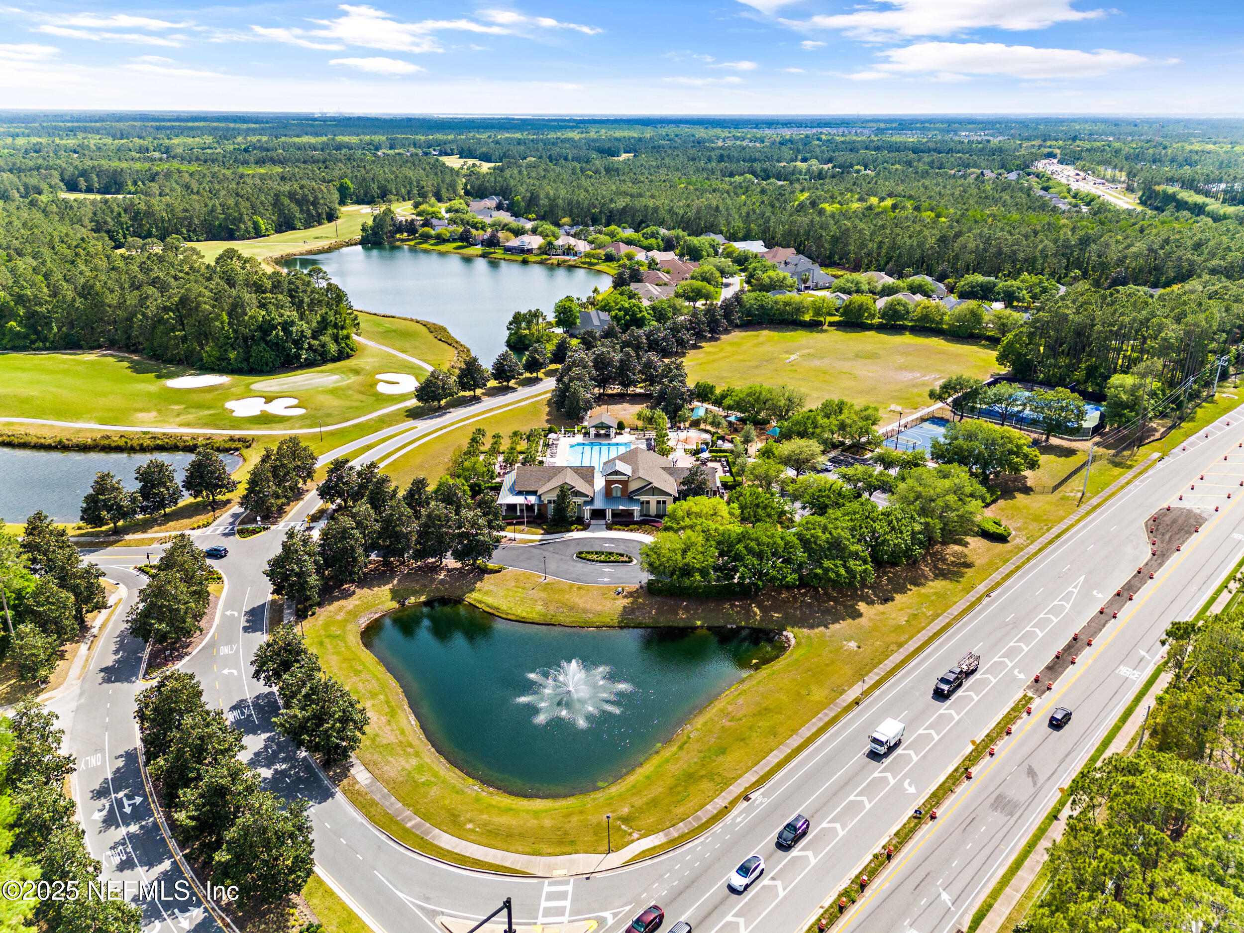 1185 Garrison Drive St. Augustine, FL 32092 - Photo 70 of 70 an aerial view of residential houses with outdoor space and swimming pool
