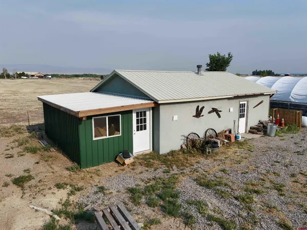 a view of a terrace with trees