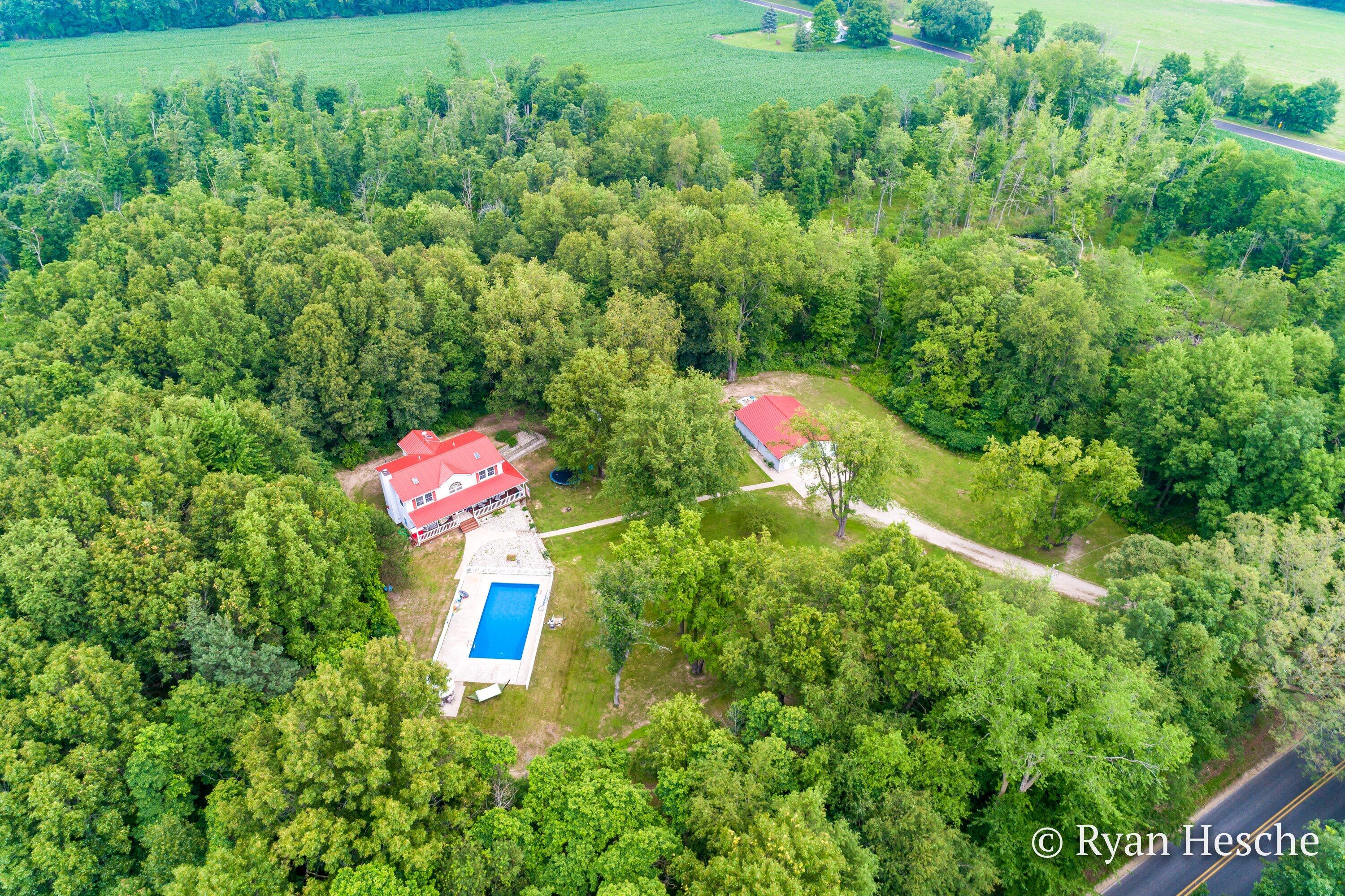 4410 Borden Road Fenwick, MI 48834 - Photo 7 of 34 007-4410 Borden Road Aerial-8