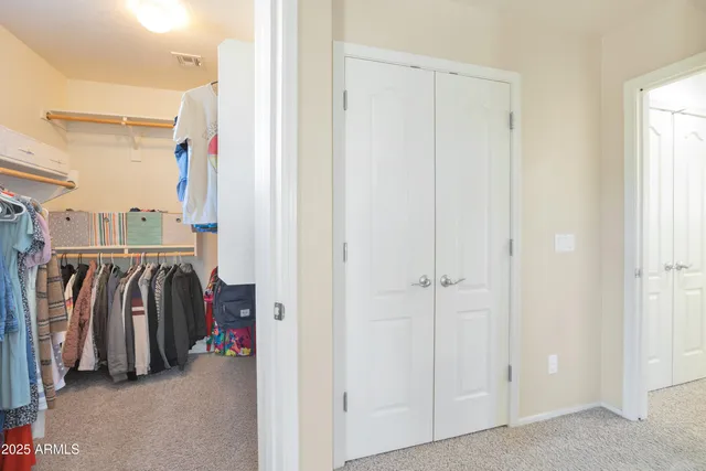 a view of a walk in closet